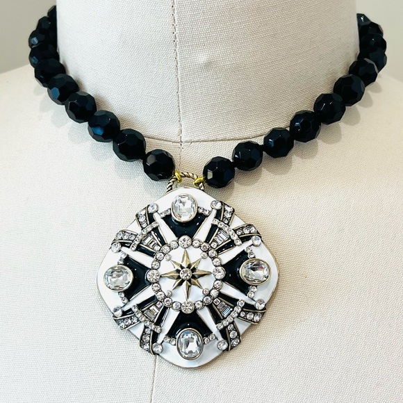 Heidi Daus 🆕”Mystic Magic” Enamel Crystal Beaded Deco Necklace